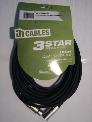 Microphone Cable XLR FEmale to XLR Male 10m adamhall