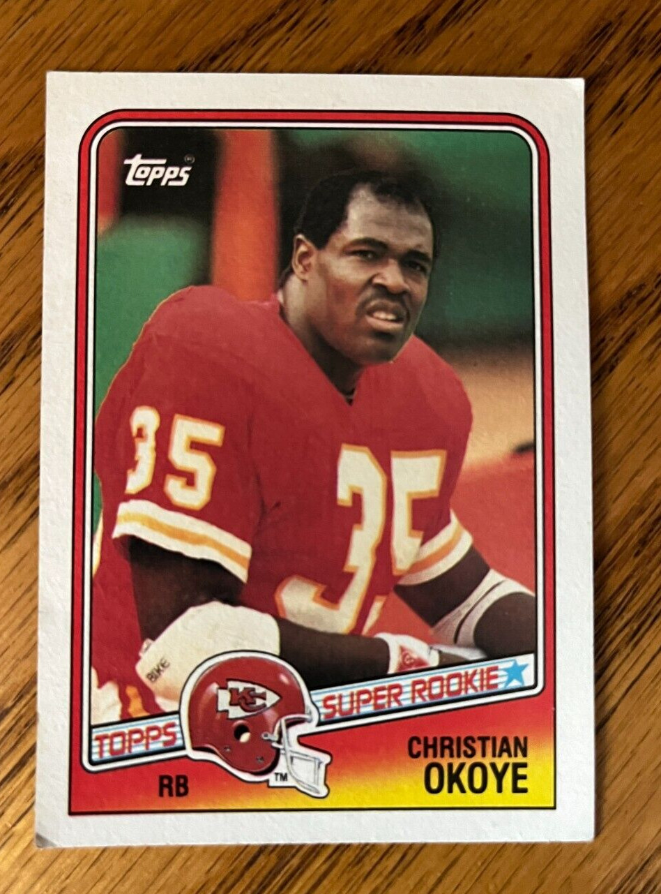 1988 Topps - #363 Christian Okoye (RC) KANSAS CITY CHIEFS The Nigerian Nightmare