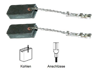 Kohlebürsten Motorkohlen 5,4 x 8,5 x 14mm CELMA PRCM 13AEO, PRCM 13BEO (2002)