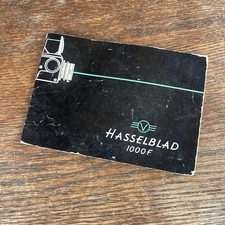 Hasselblad 1000F Camera Original Instruction Manual Vintage Rare Black Cover.