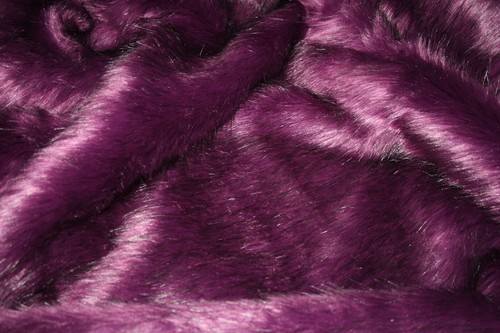 Super Luxury Faux Fur Fabric Material - LONG PURPLE VIOLET