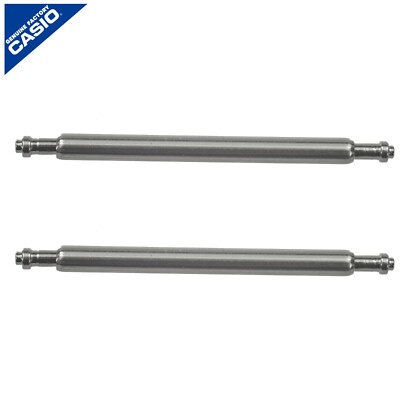 Genuine Casio SPRING ROD BAR 19.5mm long 1.6mm wide 17.5/22.mm 10346909 set of 2