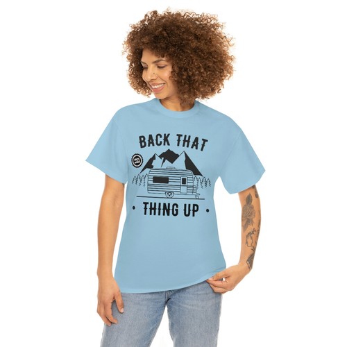 Back That Thing Up Camper Heavy Cotton Tee - Picture 32 of 37