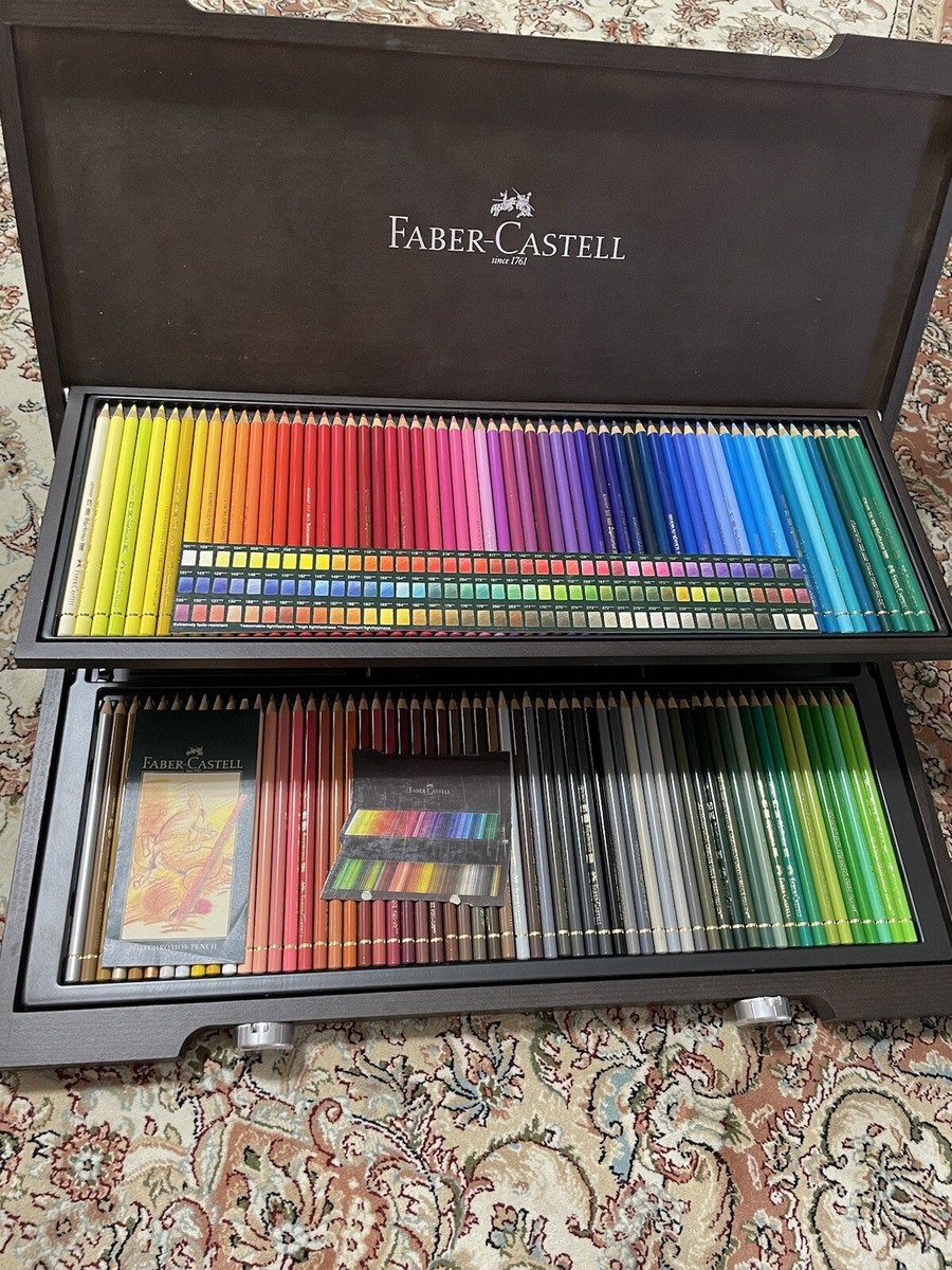 Wooden Box Polychromos Colored Pencils 120 Faber Castell