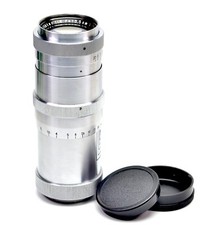 M42 NEAR MINT HEAVY CARL ZEISS JENA TRIOTAR 4/13.5cm Red T 15 BLADES