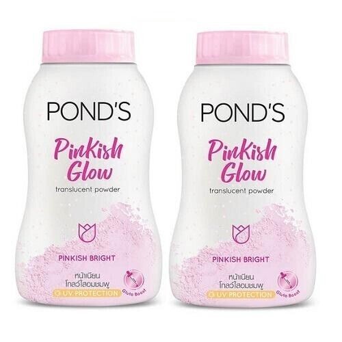 2 x 50g PONDS Pinkish Glow Translucent POWDER Oil Spot Blemish Control - Picture 1 of 4