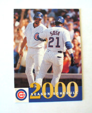 MLB - Chicago Cubs 2000 Season Pocket Schedule