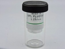 Leitz Wetzlar NPL Fluotar L25/0.35 160/0.6-1.6 Microscope Objective in Case