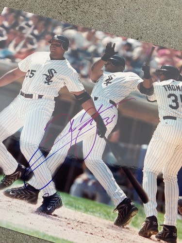FRANK THOMAS Signed/ Autographed Rare 3X Chicago White Sox 8x10 Photo w COA - Picture 2 of 3