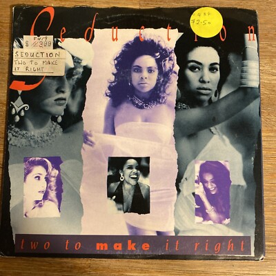 SEDUCTION TWO TO MAKE IT RIGHT 2 Track 7'' Single Picture Sleeve