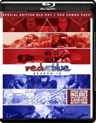 Red Vs. Blue: Season 14 Special Edition Bluray/dvd Combo W/ Collectors Cards NEW