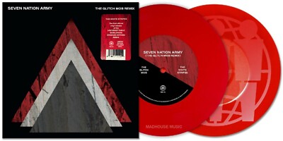 The WHITE STRIPES 7'' Seven Nation Army RED VINYL Glitch Mob REMIX MAILS SAME DAY