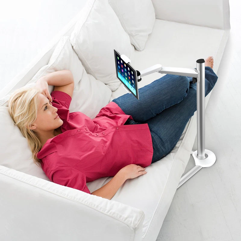 Height adjust lecture netflix bed stand fr IPAD Pro//tablet/MS Surface-Silver - Image 2 of 4
