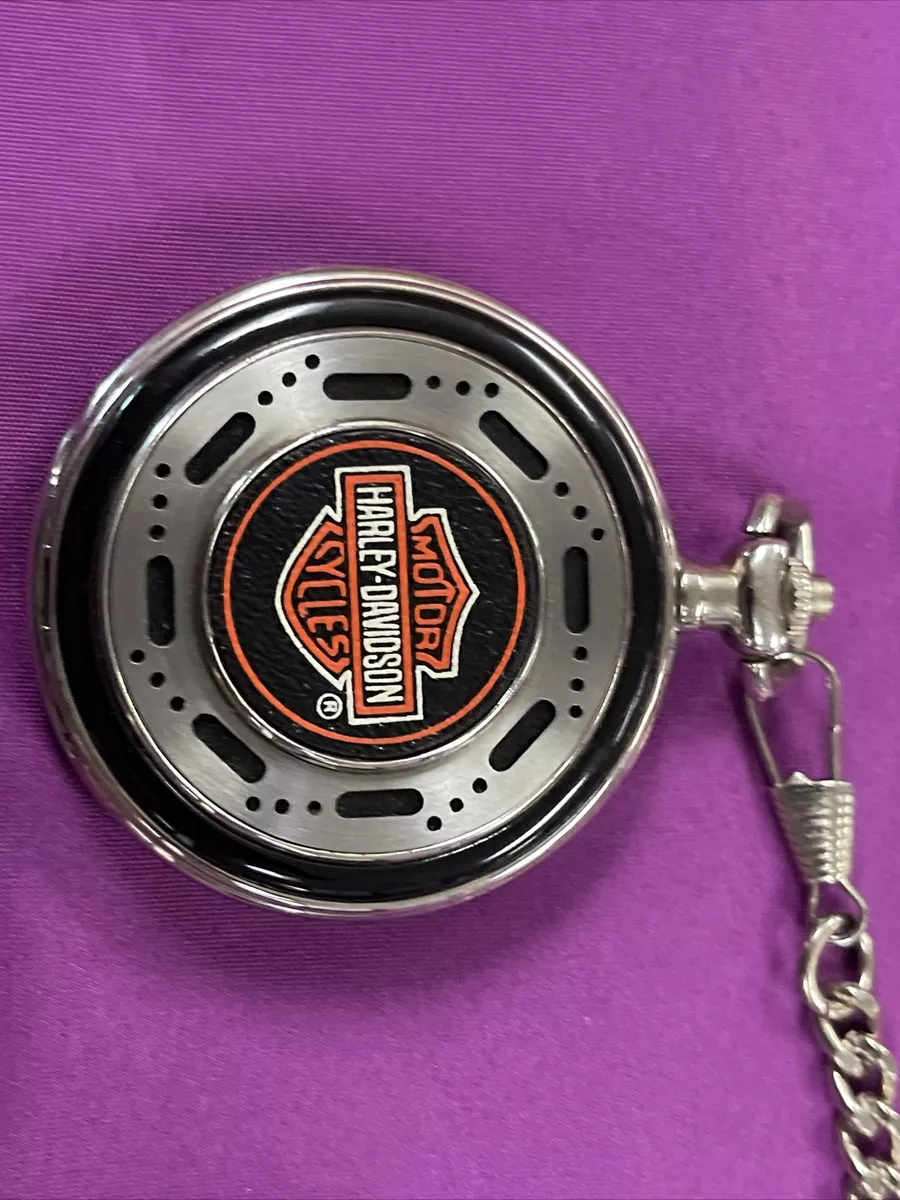 Harley davidson pocket deals watch with leather case