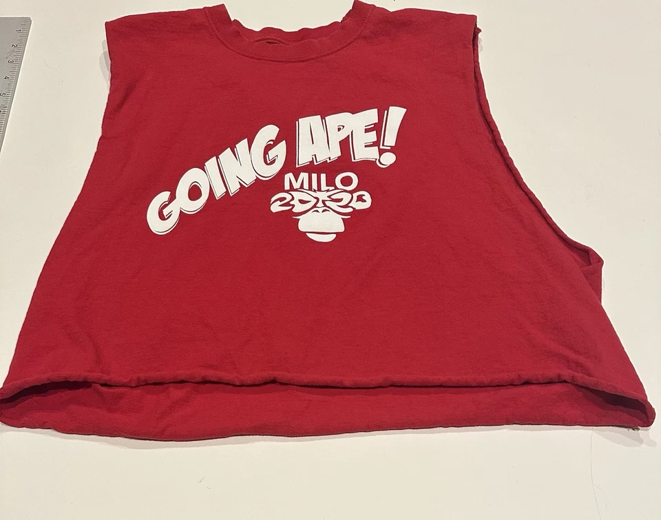 Going Ape Milo 2020 红色。  长袖方格恤衫 请参阅图片。 — 第 2/4 张图片