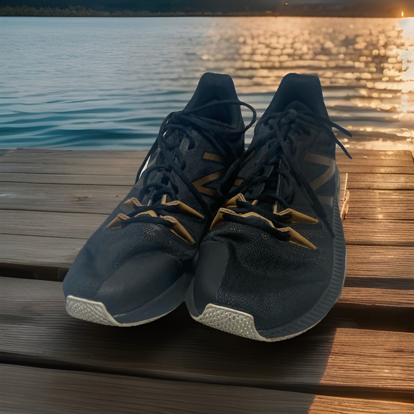 SAOLA Scarpe New Balance TRNR Uomo 11.5 Nero e Oro Dynasoft Scarpe da Allenamento Passeggio