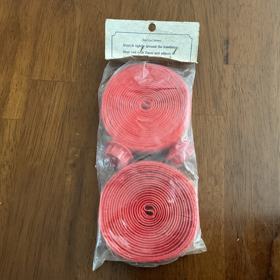 NOS/NIB Vintage Benotto Cello-Tape – Red – Cycling Bar Wrap w/ End Plugs - Image 3 of 4