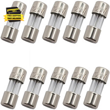10 Pack F2.5AL Fast-Blow Mini Fuse 2.5A 2.5Amp 125V Glass Fuses 0.14 X 0.39 Inch
