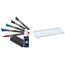 Quartet Dry Erase Marker Kit, 5 Fine Tip EnduraGlide Markers w/Eraser  Spray