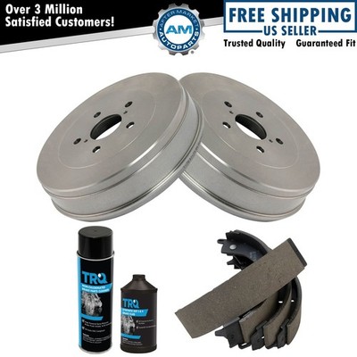 Brake Drum & Brake Shoe Rear LH & RH Kit w/Fluids for 05-15 Toyota Tacoma 5