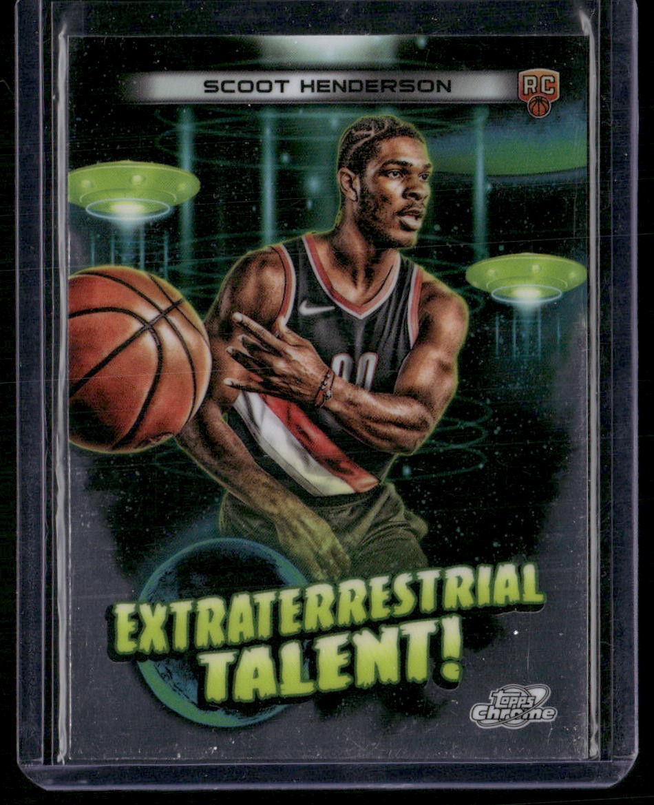 2023-24 Topps Chrome Cosmic #ET-17 Scoot Henderson Extraterrestrial Talent