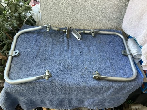 Vintage Pair Of Truck Van Side View Mirror Frame Brackets Only