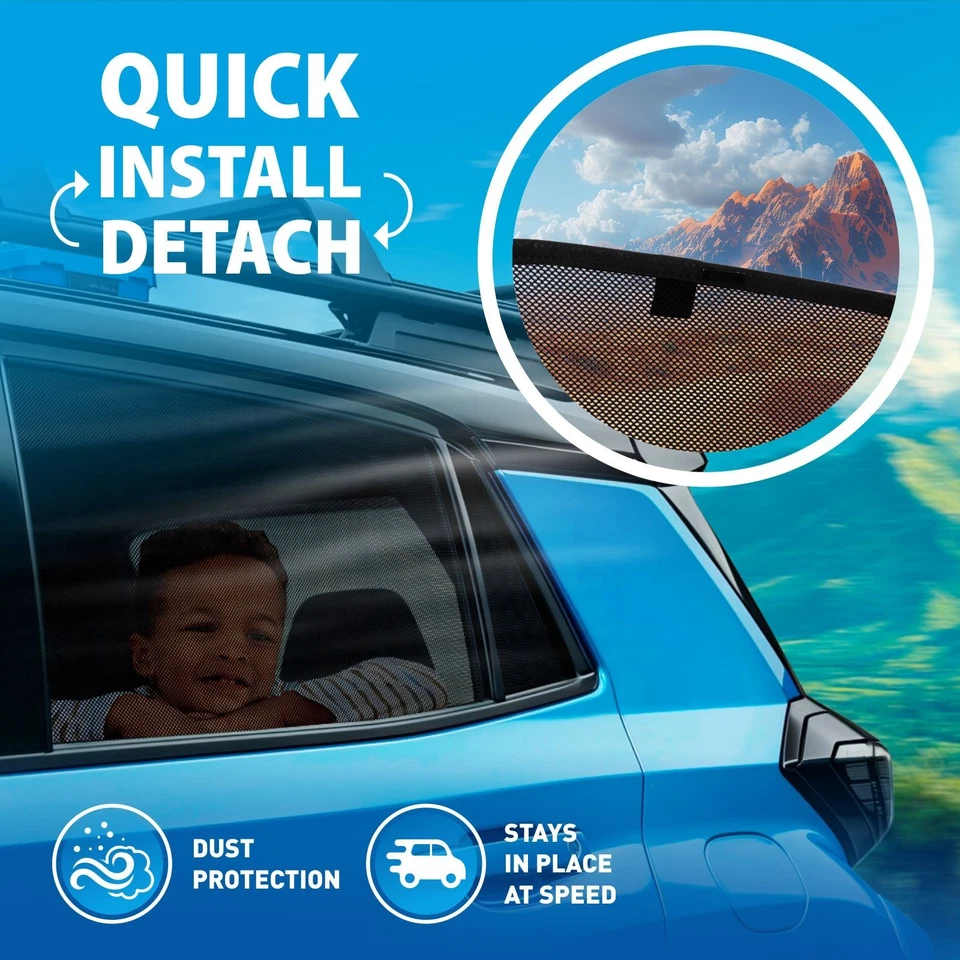 Protector de parasol de ventanas laterales para Ford F150 SuperCrew 2015-2020 Foto 3 de 4