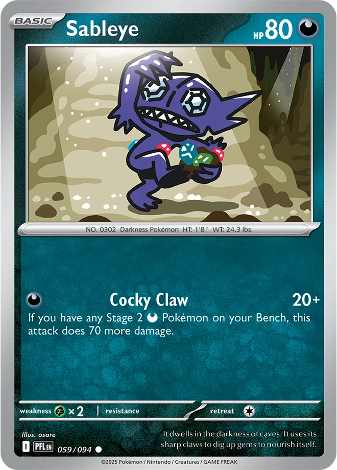 Sableye Pokémon TCG Cards for sale | eBay