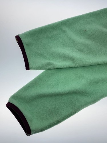BAPE A Bathing Ape Anorak Half Zip Fleece Jacket L Green Polyester #EH AIA - Picture 5 of 5