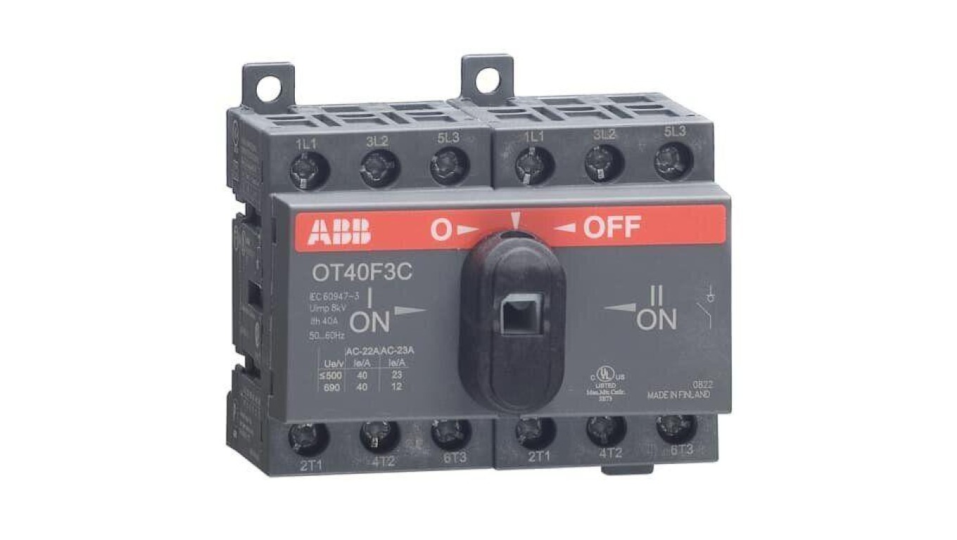 Power Switch I-0-II 40A 3P OT40F3C 1SCA104913R1001
