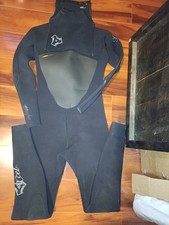 XCEL Mens Infiniti X-ZIP 4.3 Fullsuit Wetsuit Black Interlock System Size 10T