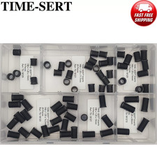 TIME-SERT® M8 × 1.25 Solid Bushing Insert Assortment – Auto Thread Repair 65 Pc