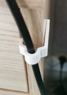 Lot 4 Clip câble IKEA Kallax – Attache fil étagère – Range câble 7 mm - Photo 1/2