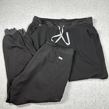 Figs Technical Collection Zamora Jogger Scrub Pants Women XL Black Lot Of 2