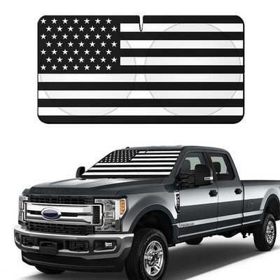 For Ford Accessories American US Flag Windshield Sun Shade UV Block Shield Cover