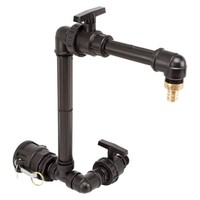 "Ibc Adapter 2\" Camlock Dose - 1\" Kugelhahn Schwanenhals + Ablasshahn"
