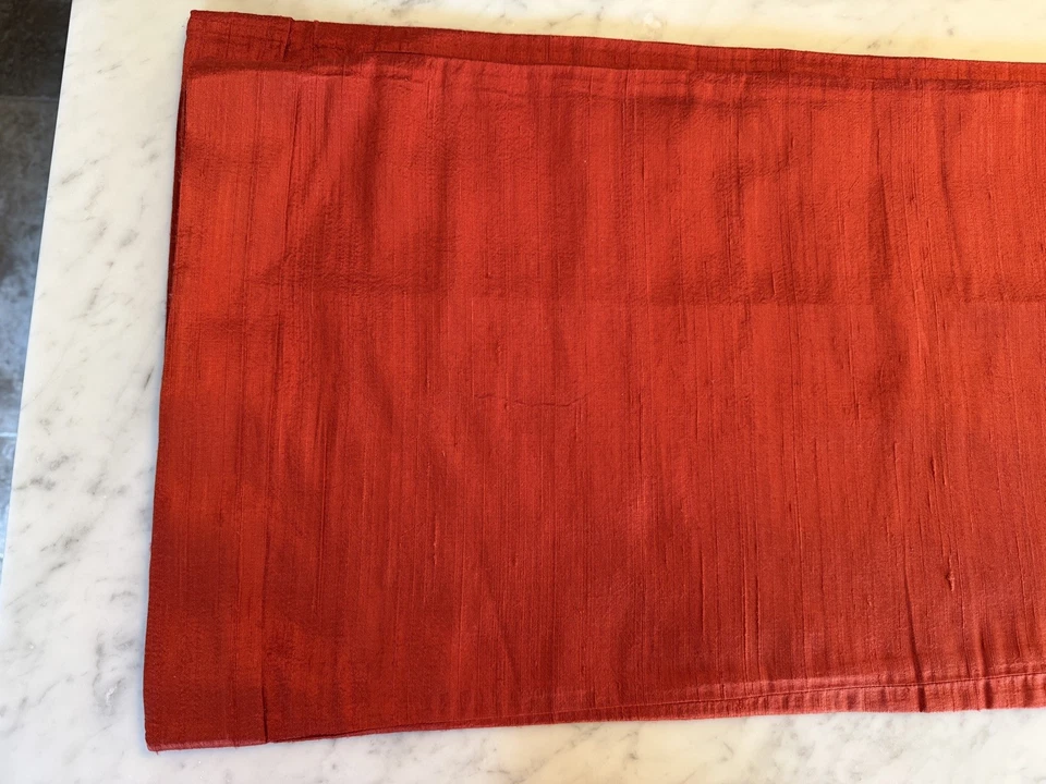 Pantalones de vestir Julia Amory para mujer Julia Dupioni seda pierna ancha rojo ladrillo talla M Foto 3 de 4