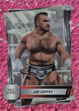 2025 Topps Chrome WWE #70 Joe Coffey Pink Shimmer Refractor