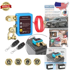 Flat Mount 12V 240A Remote Battery Disconnect Switch Smart Kill Switch RV Truck