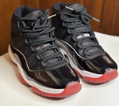 Nike Air Jordan 11 Retro Bred Black Red Size 7 Men s Basketball Sneakers Shoes