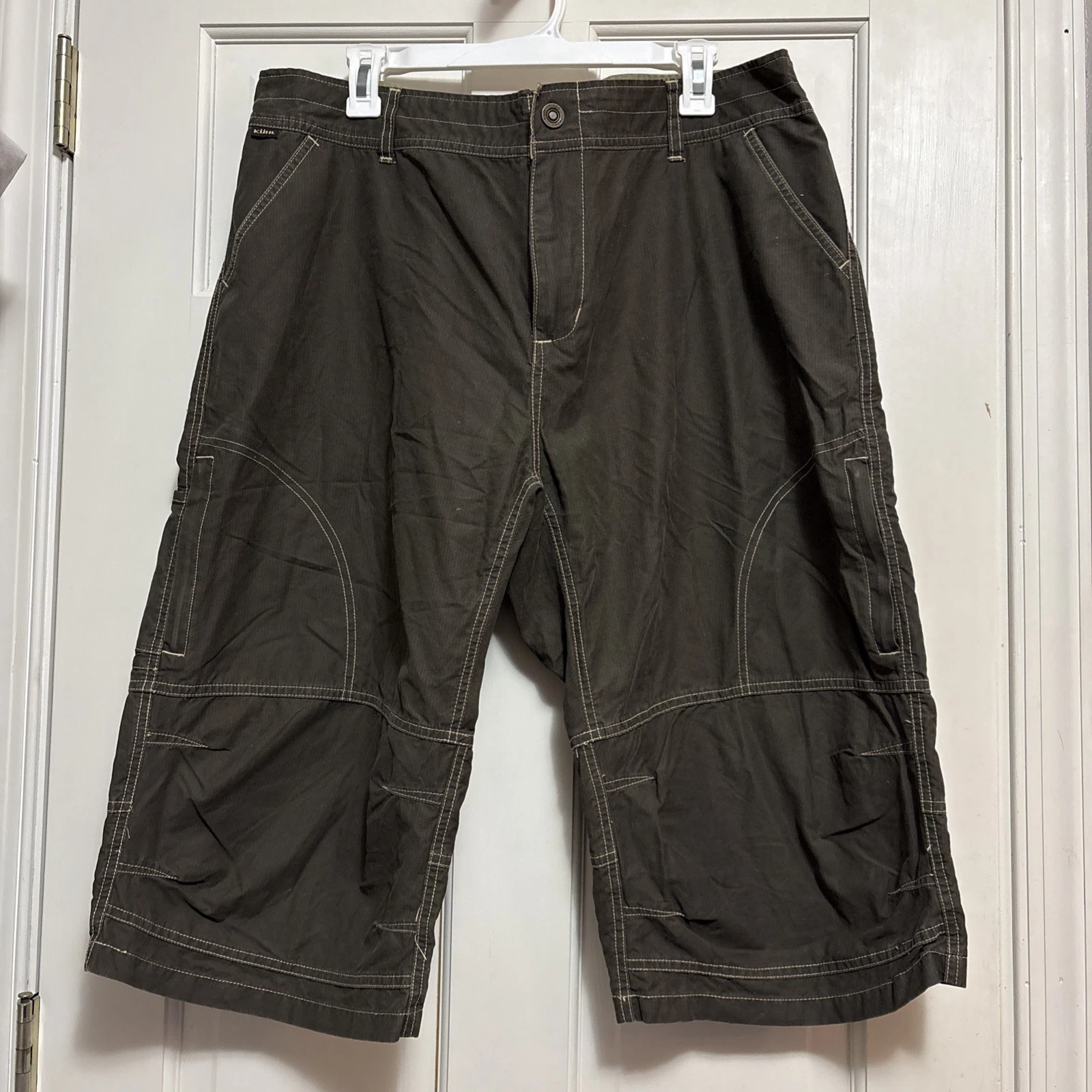Kuhl Dry Evaporative Tech Shorts Men’s Size 40 Brown Cargo Hiking Outdoor Casual