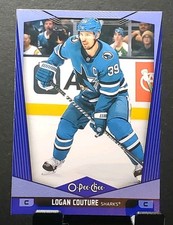 2024-25 O-Pee-Chee #165 Logan Couture SHARKS Blue Parallel Hockey card🏒NM/MT