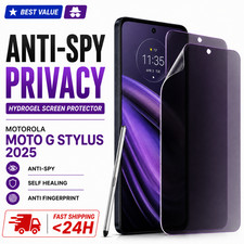 Motorola Moto G Stylus 2025 Privacy Anti-Spy Screen Protector Hydrogel