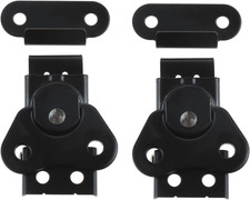 2Pcs Black Metal Butterfly Twist Latch and Keeper, 1.97"X1.5" Toggle Clamp Buc