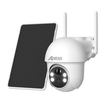 ANRAN 2K WiFi Wireless PTZ Solar Powered Security IP Camera Outdoor 2-Way Audio