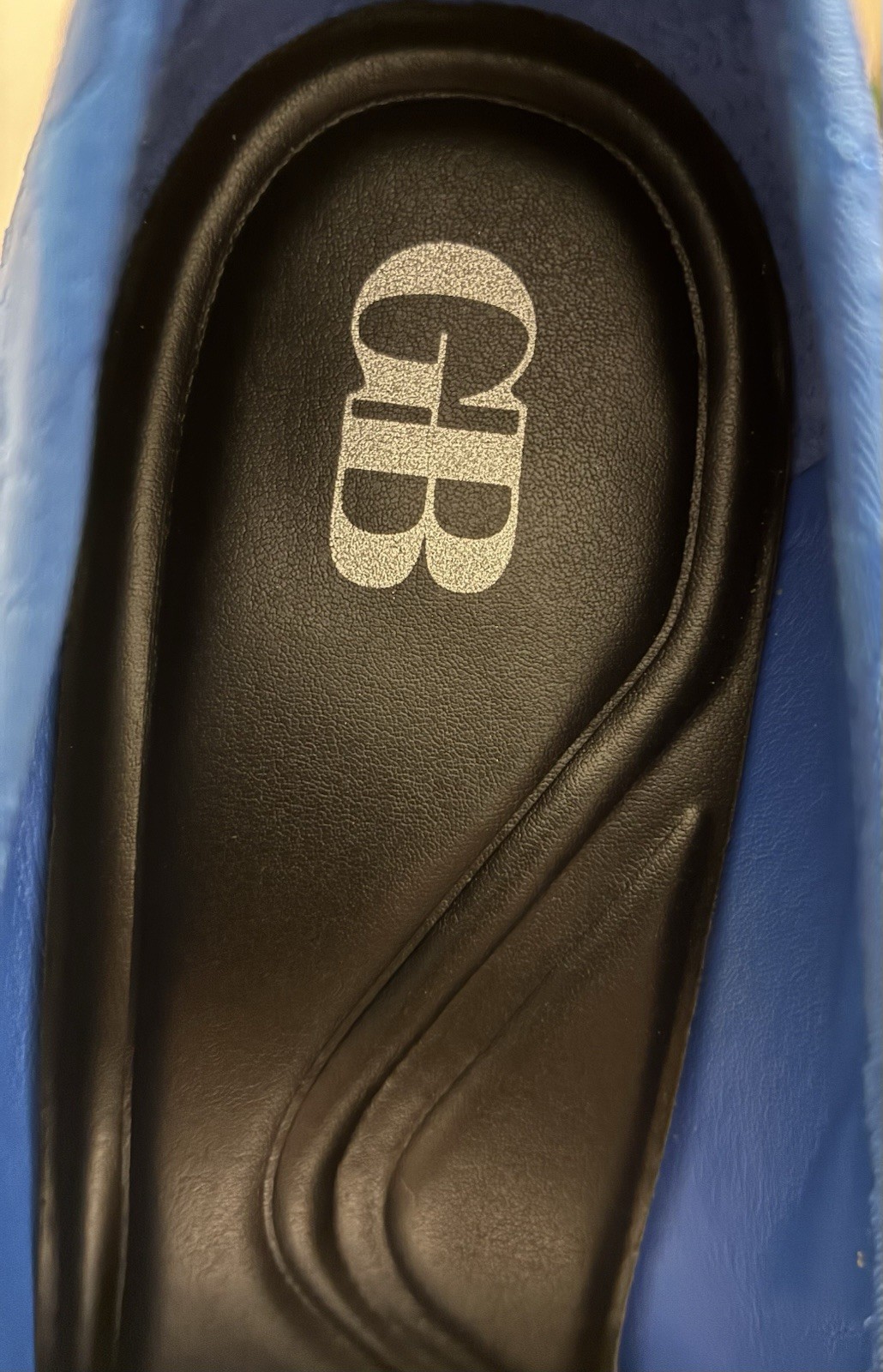 Gianni Bini Royal Blue Floral Print Women Pumps. 8.5. Jacquard Material.