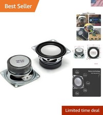 Pack of 2 - 3W 2" 4 Ohm Full Range Speakers with Bass Boost for DIY Projects