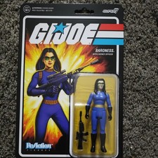 Super7 ReAction  GI Joe Cobra Baroness 3.75  Action Figure - Brand New