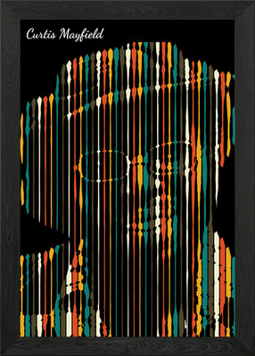 Curtis Mayfield Gerahmtes Wandbild Poster Leinwanddruck Bild