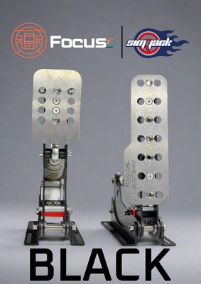 Focus Sim Racing x SimJack Ultimate Pedal Bundle   Throttle, Brake & Clutch with